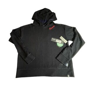 New England Patriots Navy Waffle Knit Hoodie Medium NWT‎